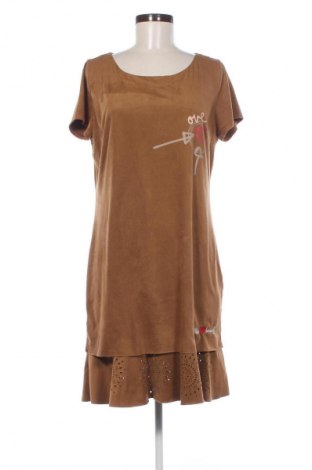 Kleid Desigual, Größe XL, Farbe Beige, Preis 41,94 €