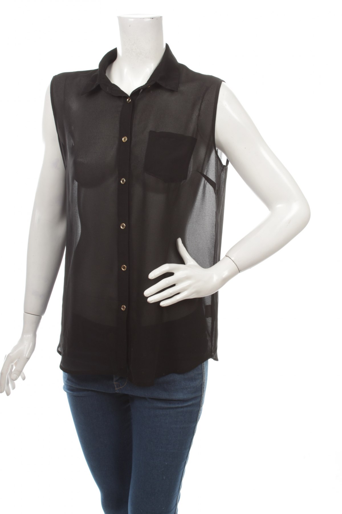 Γυναικείο πουκάμισο Atmosphere, Μέγεθος L, Χρώμα Μαύρο, Τιμή 8,66 €