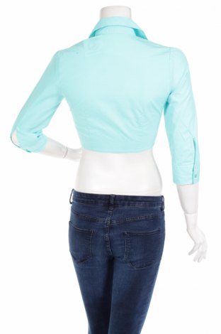 Γυναικείο πουκάμισο United Colors Of Benetton, Μέγεθος XS, Χρώμα Πράσινο, Τιμή 21,65 €