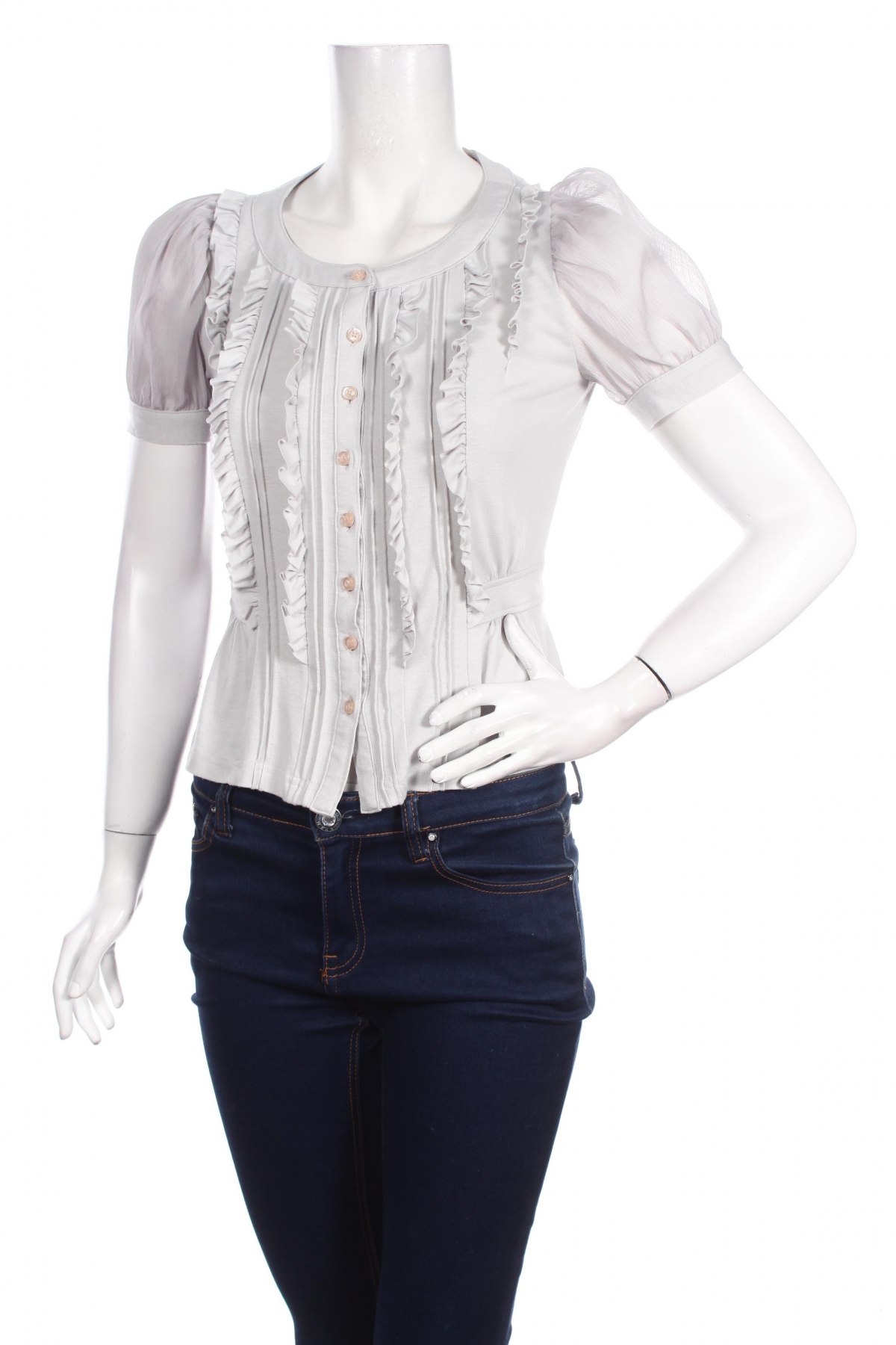 Γυναικείο πουκάμισο, Μέγεθος S, Χρώμα Γκρί, Τιμή 11,75 €