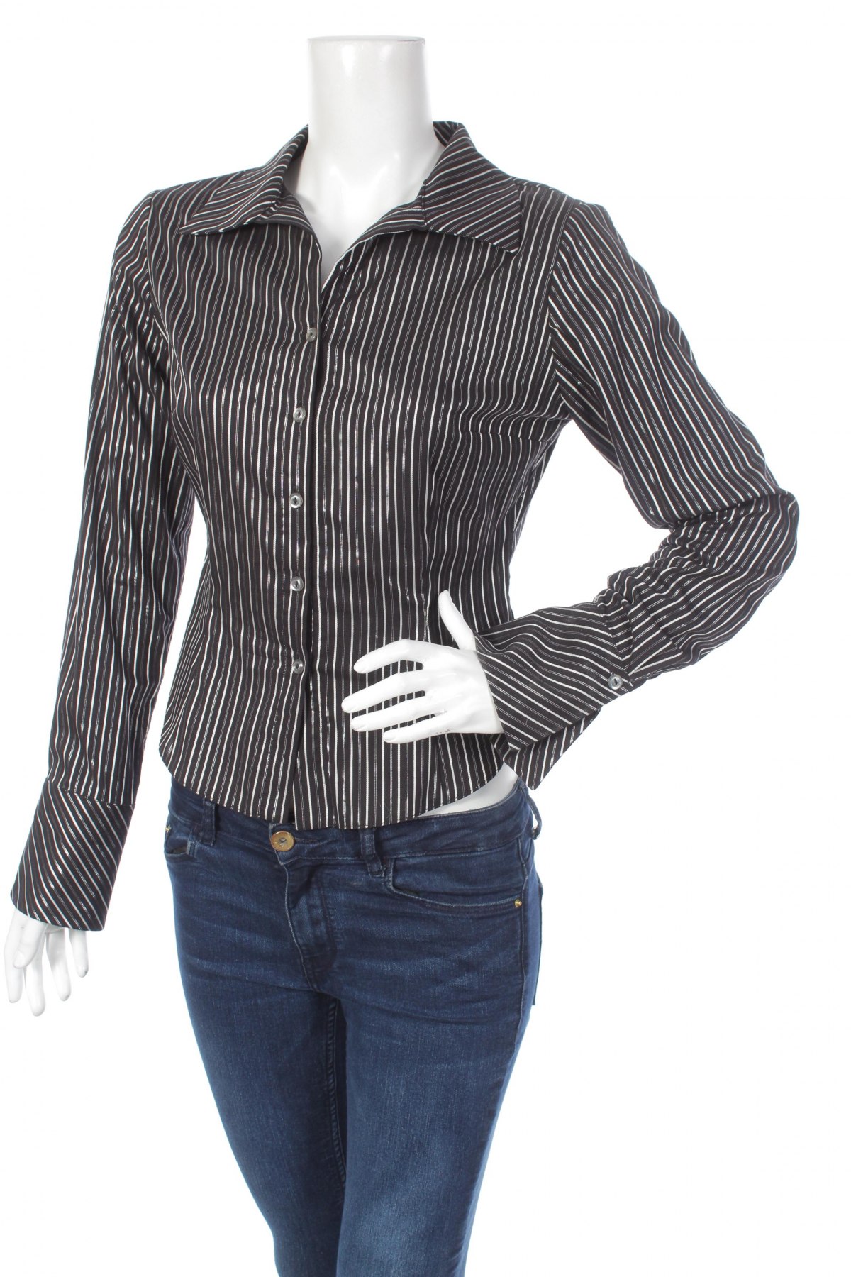 Γυναικείο πουκάμισο, Μέγεθος M, Χρώμα Μαύρο, Τιμή 19,59 €