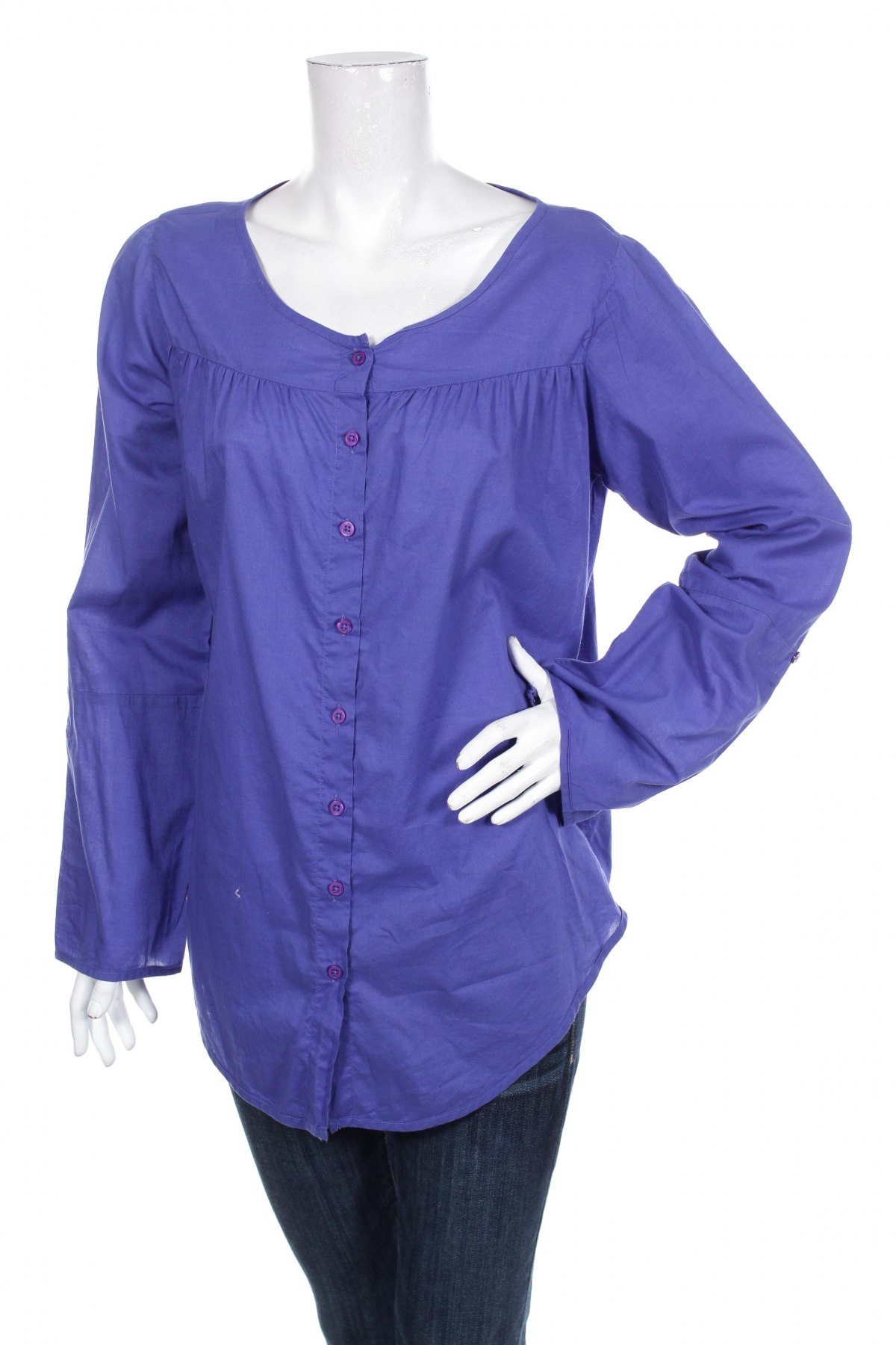 Γυναικείο πουκάμισο Colours Of The World, Μέγεθος L, Χρώμα Μπλέ, Τιμή 13,40 €