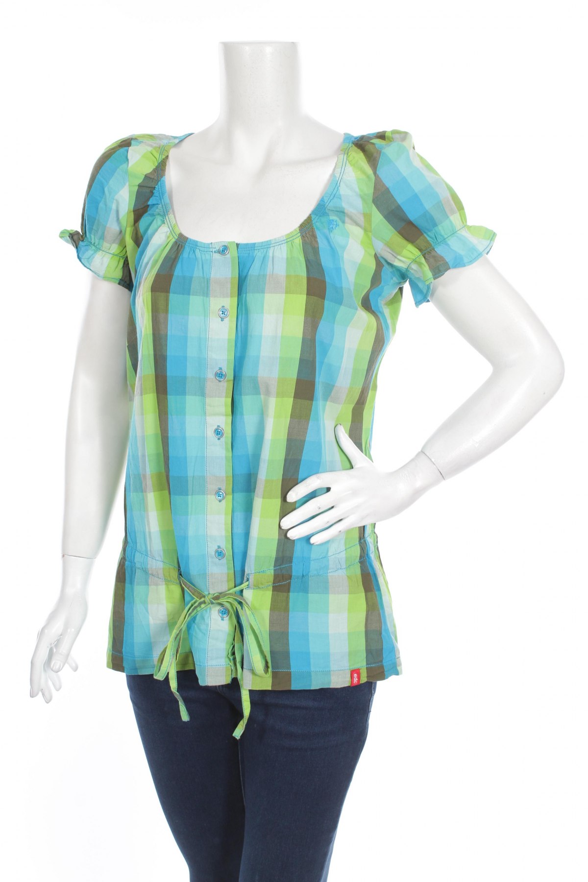 Γυναικείο πουκάμισο Edc By Esprit, Μέγεθος S, Χρώμα Πολύχρωμο, Τιμή 11,86 €