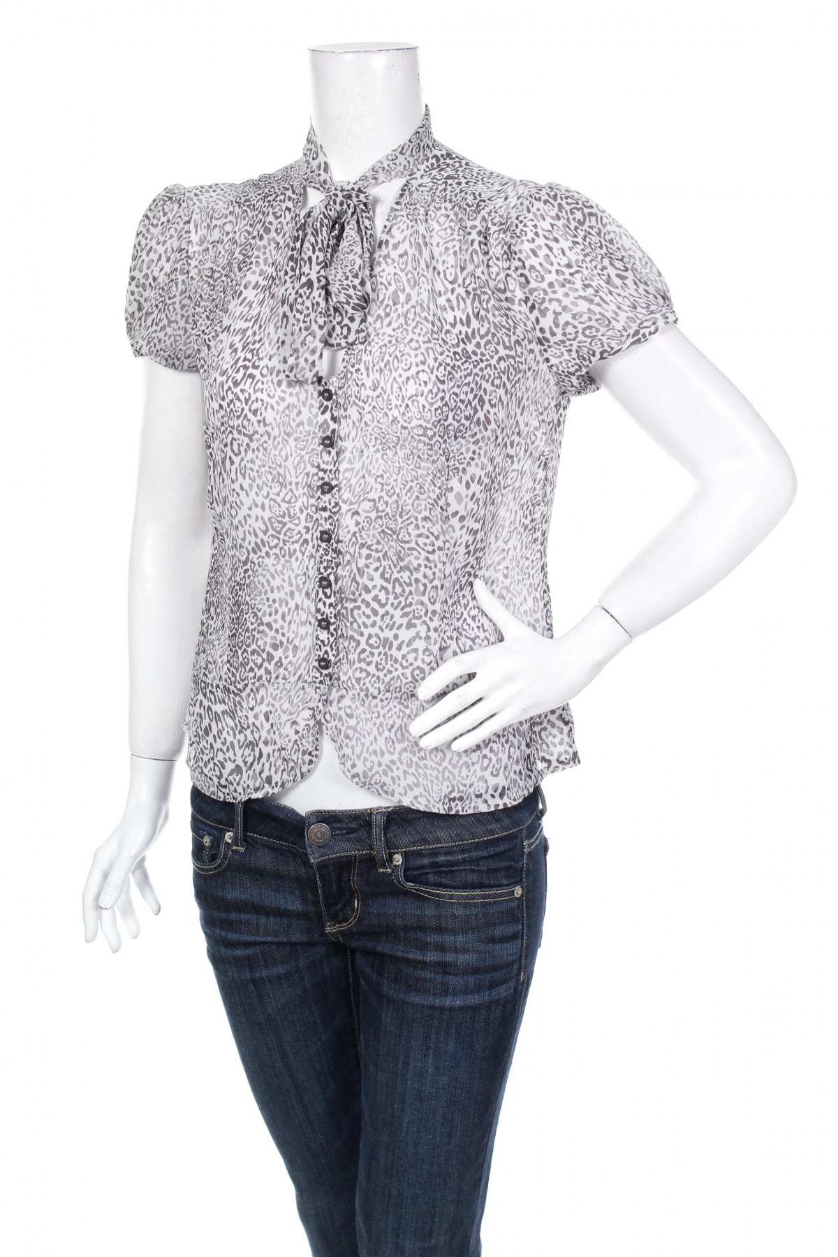 Γυναικείο πουκάμισο F&F, Μέγεθος L, Χρώμα Γκρί, Τιμή 14,74 €