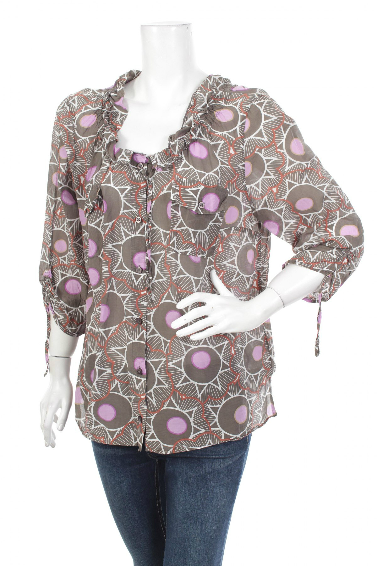 Γυναικείο πουκάμισο Frank Walder, Μέγεθος L, Χρώμα Πολύχρωμο, Τιμή 14,23 €