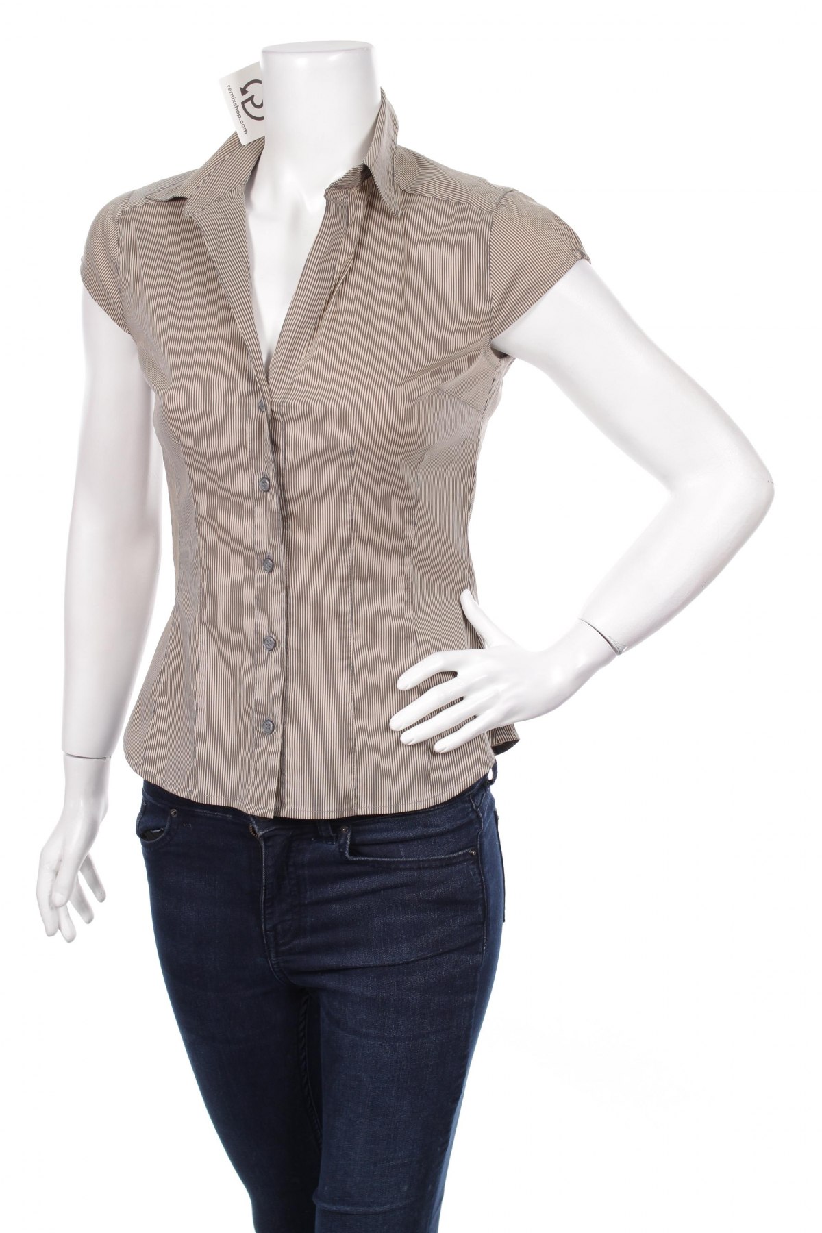 Γυναικείο πουκάμισο H&M, Μέγεθος S, Χρώμα  Μπέζ, Τιμή 16,08 €