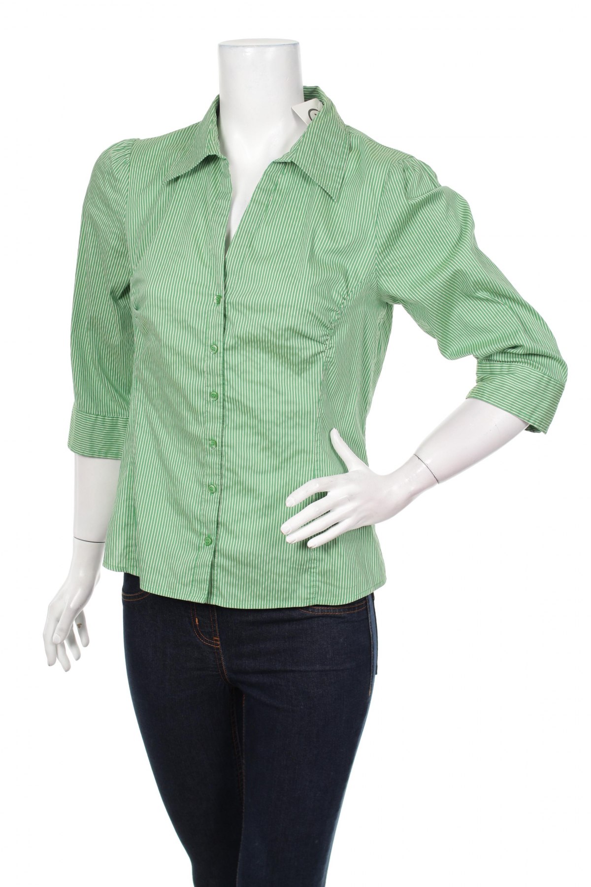 Γυναικείο πουκάμισο H&M, Μέγεθος L, Χρώμα Πράσινο, Τιμή 17,53 €