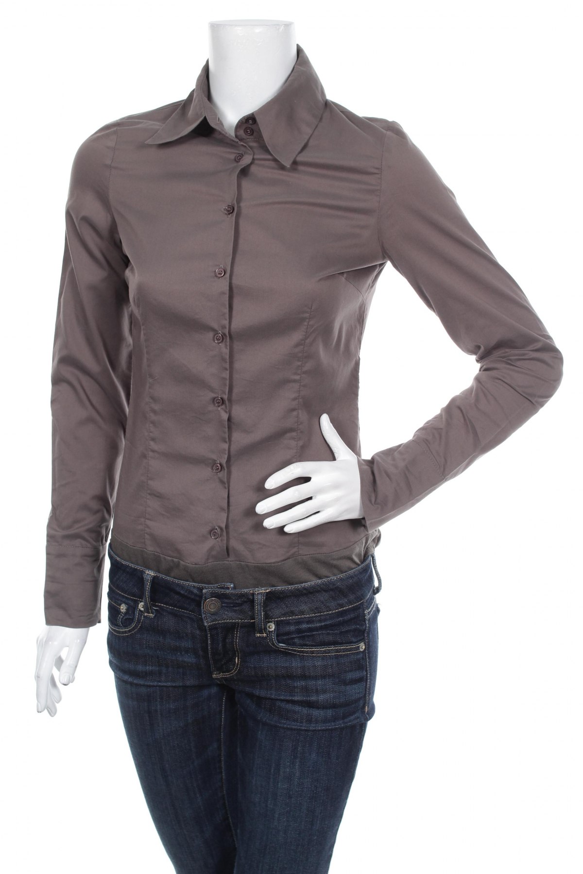 Γυναικείο πουκάμισο Hallhuber, Μέγεθος S, Χρώμα Καφέ, Τιμή 27,84 €
