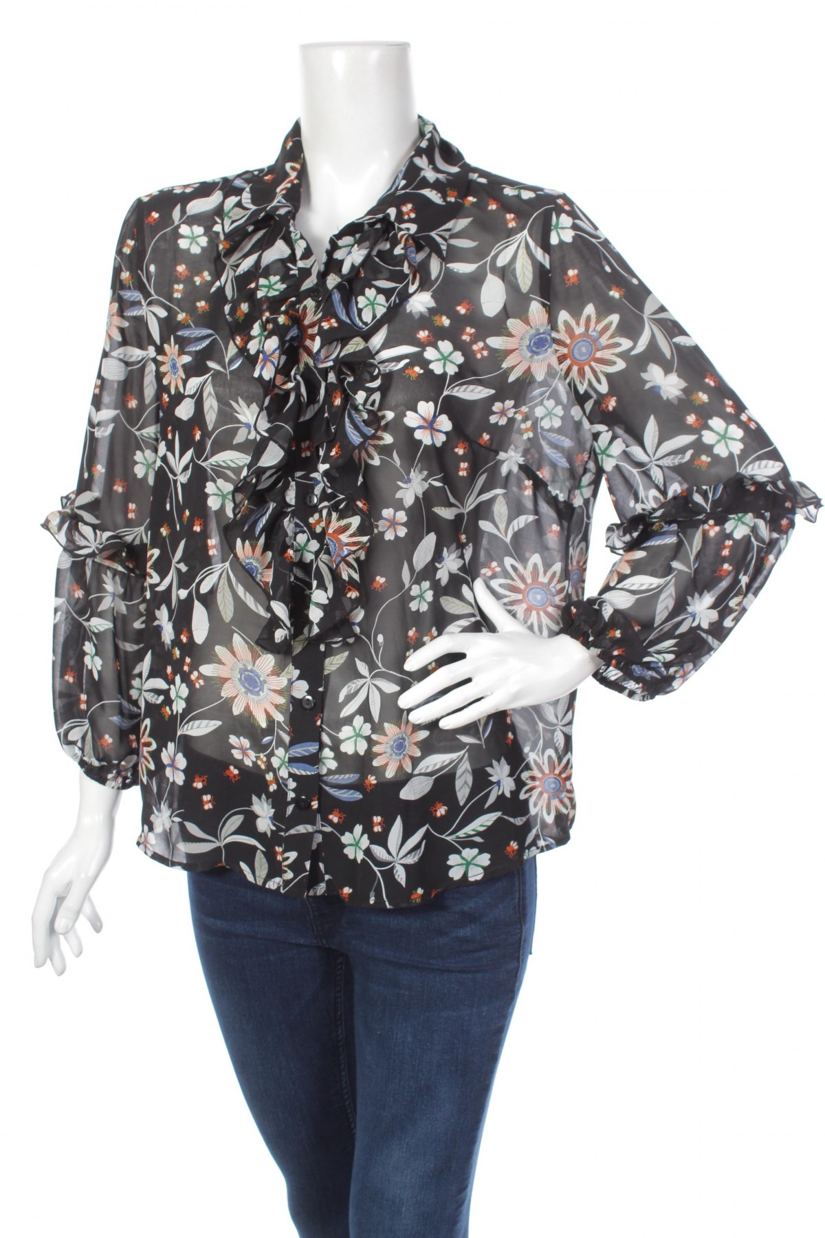 Γυναικείο πουκάμισο Jbc, Μέγεθος XL, Χρώμα Πολύχρωμο, Τιμή 22,68 €