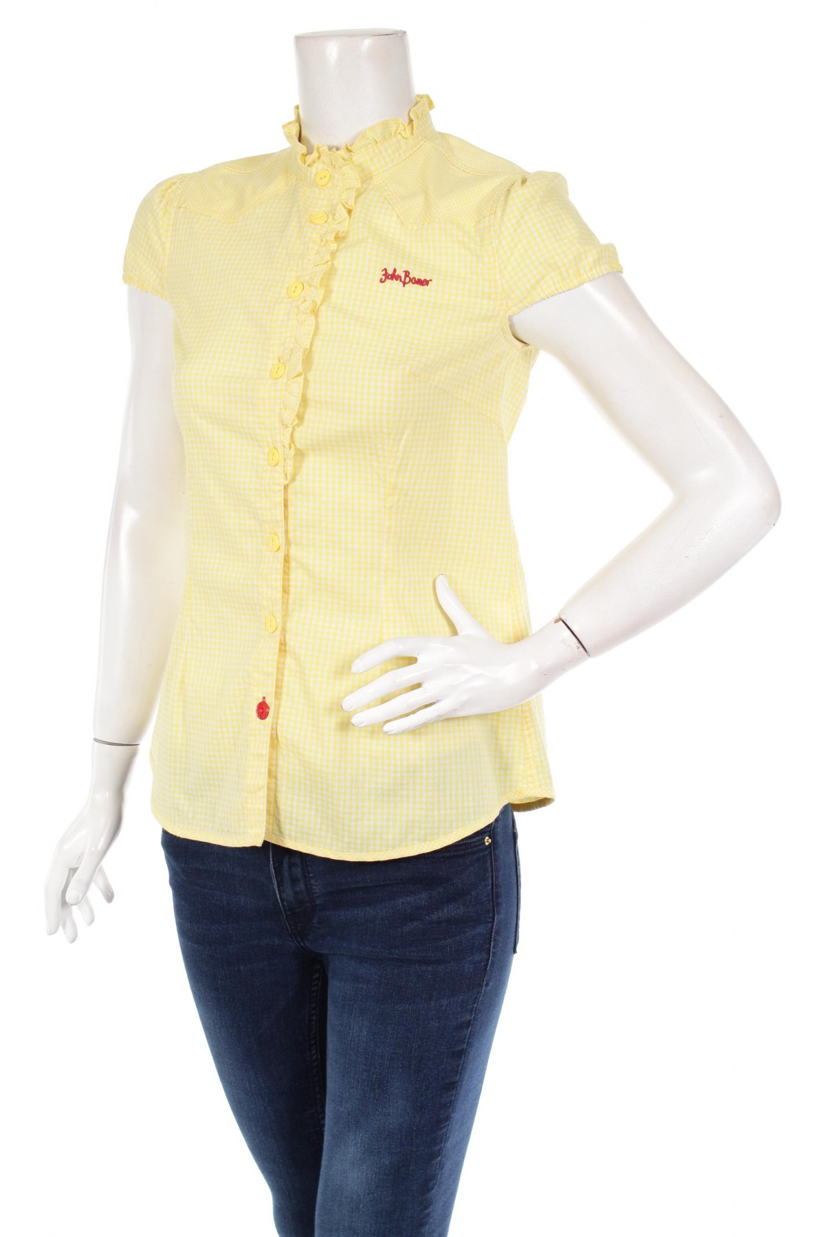 Γυναικείο πουκάμισο John Baner, Μέγεθος XS, Χρώμα Λευκό, Τιμή 12,37 €