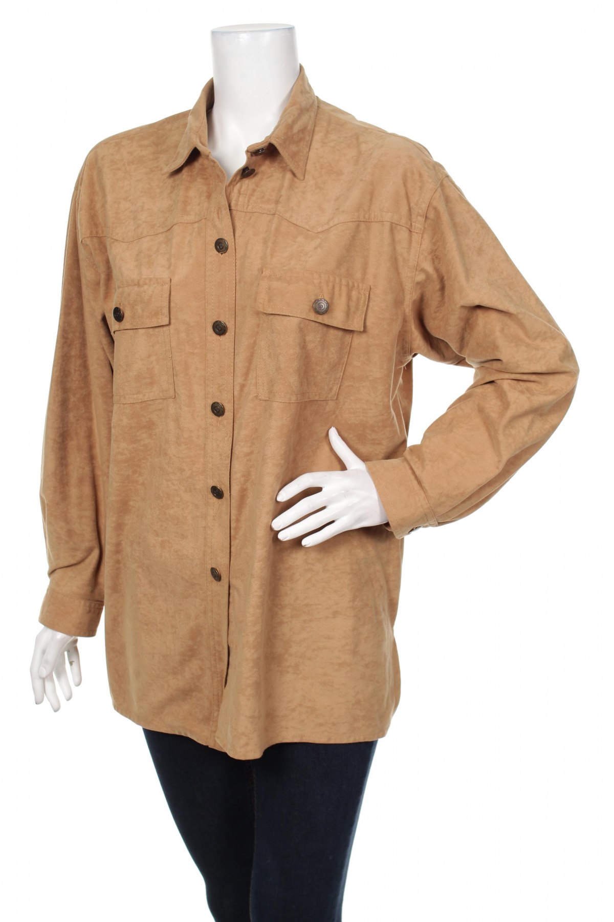 Γυναικείο πουκάμισο, Μέγεθος XL, Χρώμα  Μπέζ, Τιμή 16,49 €
