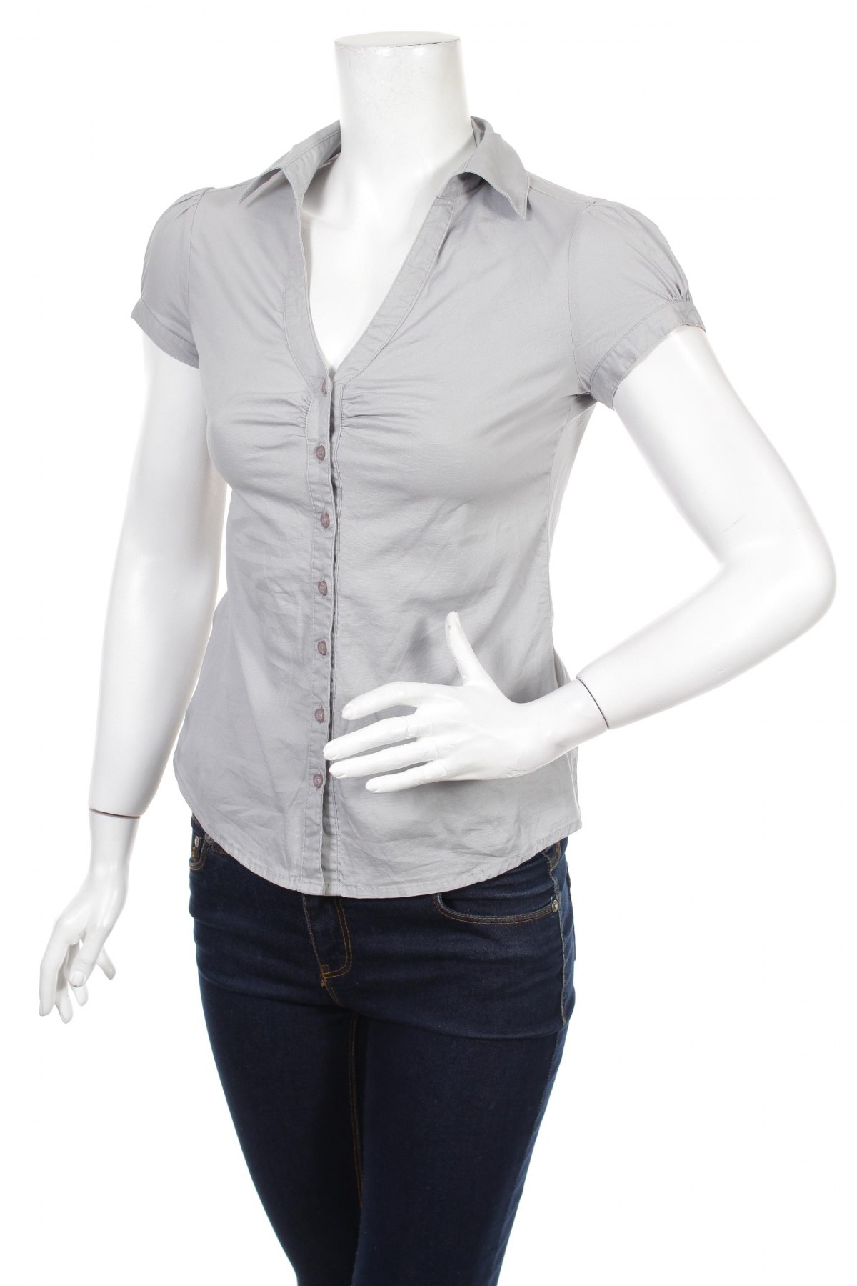 Γυναικείο πουκάμισο Terranova, Μέγεθος S, Χρώμα Γκρί, Τιμή 11,86 €