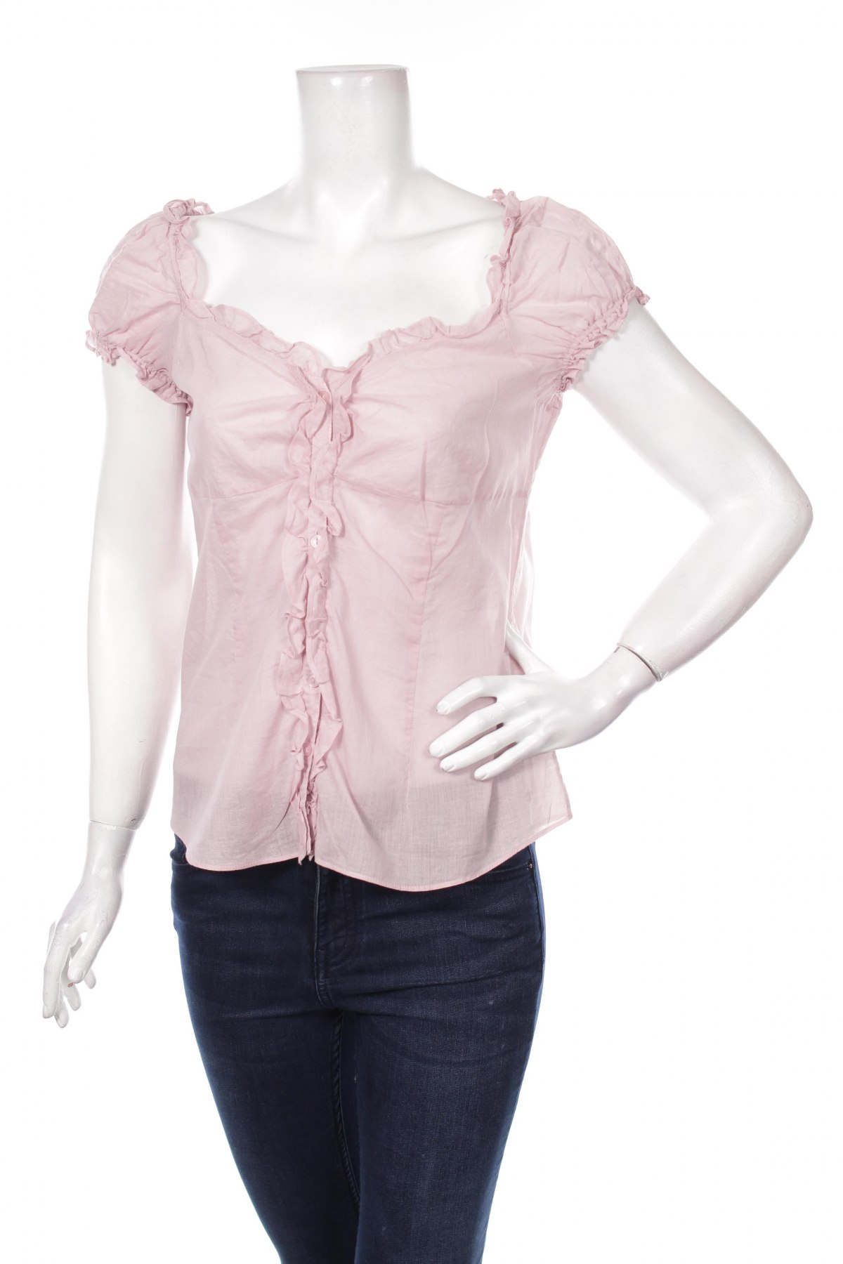 Γυναικείο πουκάμισο United Colors Of Benetton, Μέγεθος M, Χρώμα Ρόζ , Τιμή 9,90 €