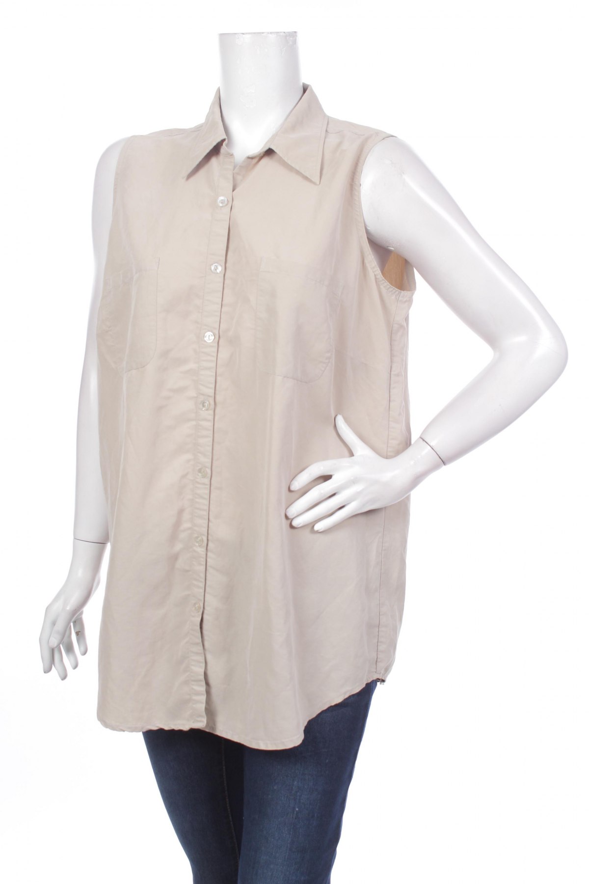 Γυναικείο πουκάμισο, Μέγεθος XL, Χρώμα  Μπέζ, Τιμή 11,34 €
