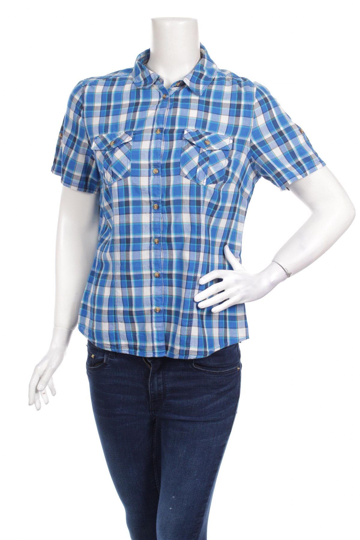 Γυναικείο πουκάμισο Yessica, Μέγεθος L, Χρώμα Μπλέ, Τιμή 11,13 €