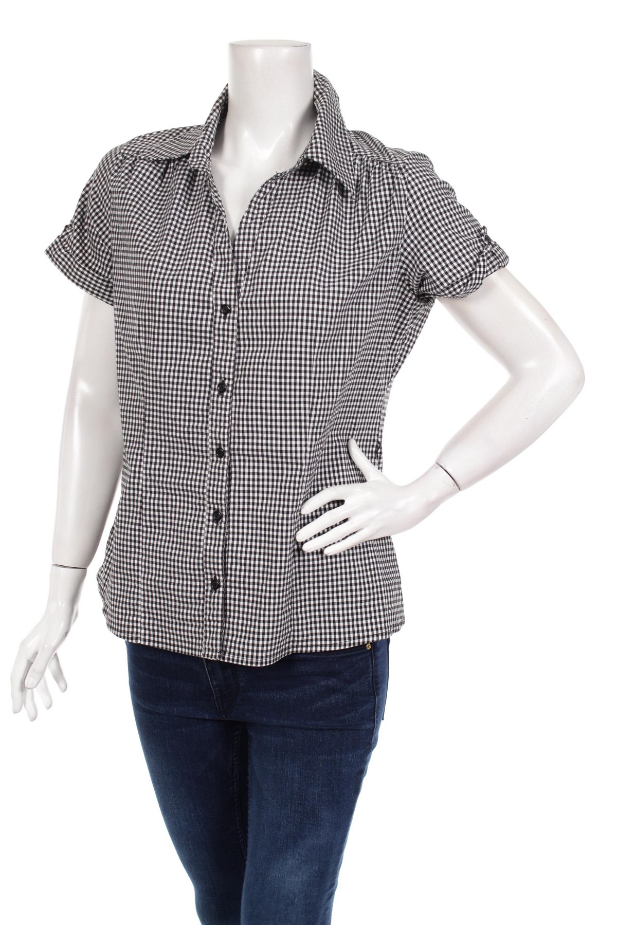 Γυναικείο πουκάμισο Yessica, Μέγεθος L, Χρώμα Μαύρο, Τιμή 12,37 €