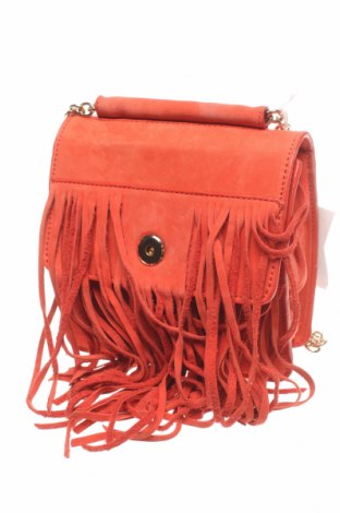 Дамска чанта & Other Stories, Цвят Оранжев, Естествен велур, Цена 123,04 лв.