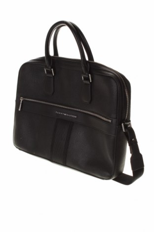 Γυναικεία τσάντα Tommy Hilfiger, Χρώμα Μαύρο, Γνήσιο δέρμα, Τιμή 133,69 €