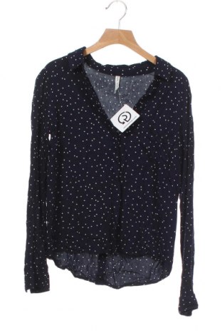 Γυναικείο πουκάμισο Bershka, Μέγεθος XS, Χρώμα Μπλέ, Τιμή 8,84 €