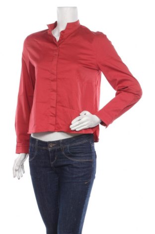 Damska koszula Emporio Armani, Rozmiar M, Kolor Czerwony, 68% bawełna, 28% poliamid, 4% elastyna, Cena 249,17 zł