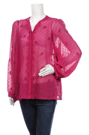 Γυναικείο πουκάμισο Junarose, Μέγεθος XXL, Χρώμα Ρόζ , Πολυεστέρας, Τιμή 6,76 €