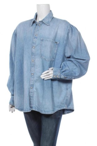 Дамска риза Pepe Jeans, Размер XL, Цвят Син, Памук, Цена 59,60 лв.