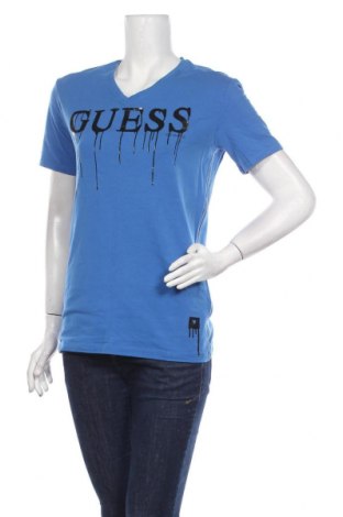 Dámské tričko Guess, Velikost M, Barva Modrá, 95% bavlna, 5% elastan, Cena  526,00 Kč