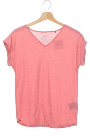 Damen T-Shirt Jack Wolfskin, Größe XS, Farbe Rosa, 70% Baumwolle, 25% Polyester, 5% Elastan, Preis 24,36 €