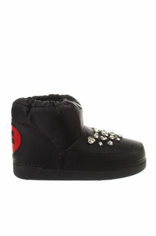 Γυναικείες μπότες Love Moschino, Μέγεθος 37, Χρώμα Μαύρο, Κλωστοϋφαντουργικά προϊόντα, δερματίνη, Τιμή 100,13 €