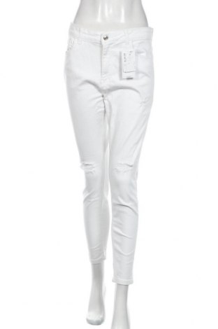 Damskie jeansy Defacto, Rozmiar M, Kolor Biały, 98% bawełna, 2% elastyna, Cena 84,23 zł