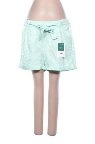 Γυναικείο κοντό παντελόνι ONLY, Μέγεθος M, Χρώμα Πράσινο, 75% βισκόζη, 25% πολυεστέρας, Τιμή 8,84 €