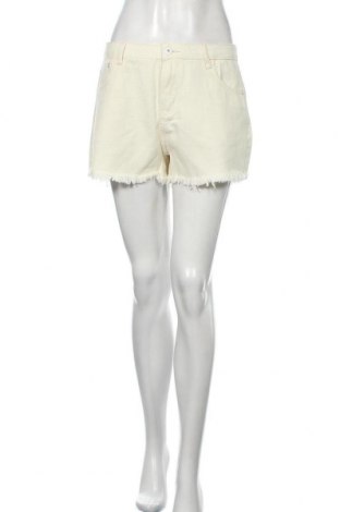 Γυναικείο κοντό παντελόνι SHEIN, Μέγεθος L, Χρώμα Εκρού, 85% βαμβάκι, 15% πολυεστέρας, Τιμή 11,86 €
