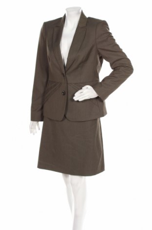 Damen Kostüm Comma,, Größe L, Farbe Braun, 75% Polyester, 23% Viskose, 2% Elastan, Preis 32,57 €