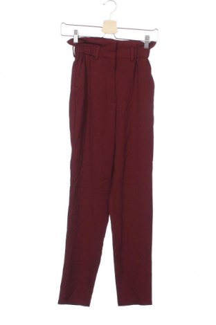 Dámské kalhoty  H&M, Velikost XS, Barva Červená, 87% polyester, 10% viskóza, 3% elastan, Cena  335,00 Kč