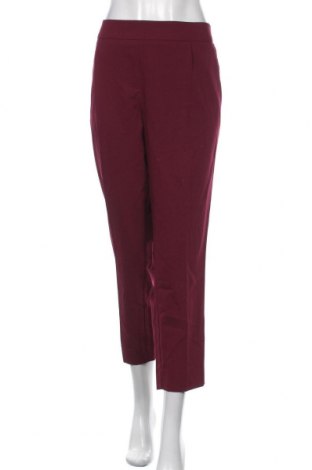 Damskie spodnie Zero, Rozmiar XL, Kolor Czerwony, 78% poliester, 18% wiskoza, 4% elastyna, Cena 159,32 zł