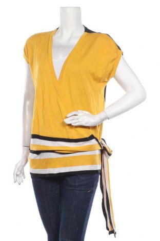 Дамски пуловер Escada, Размер XL, Цвят Жълт, 55% коприна, 45% памук, Цена 112,00 лв.