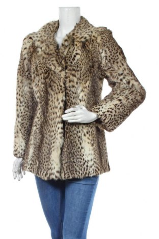 Дамско кожено палто Escada, Размер M, Цвят Многоцветен, Естествен косъм, Цена 697,20 лв.