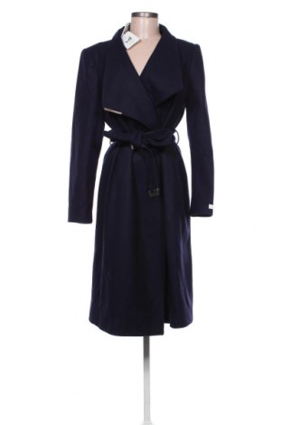 Дамско палто Ted Baker, Размер S, Цвят Син, 75% вълна, 20% полиамид, 5% кашмир, Цена 576,75 лв.