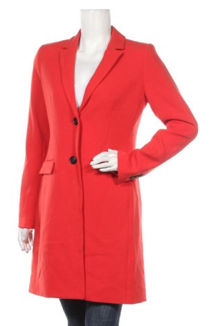 Дамско палто Zero, Размер S, Цвят Червен, 62% полиестер, 33% вискоза, 5% еластан, Цена 171,75 лв.