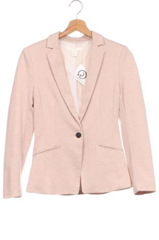 Damen Blazer H&M, Größe XS, Farbe Beige, 77% Polyester, 21% Viskose, 1% Elastan, Preis 22,27 €
