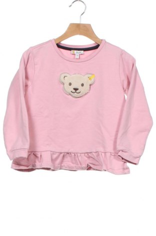 Dziecięca bluzka Steiff, Rozmiar 3-4y/ 104-110 cm, Kolor Różowy, 95% bawełna, 5% elastyna, Cena 81,88 zł