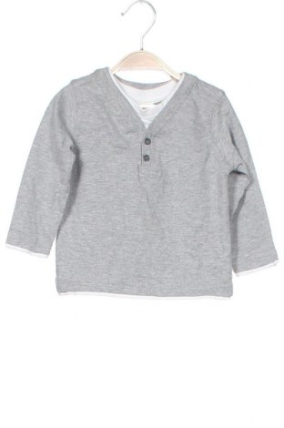 Dziecięca bluzka Topomini, Rozmiar 9-12m/ 74-80 cm, Kolor Szary, 90% bawełna, 10% wiskoza, Cena 65,25 zł