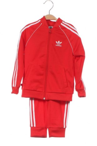 Детски спортен комплект Adidas Originals, Размер 2-3y/ 98-104 см, Цвят Червен, Полиестер, Цена 93,87 лв.
