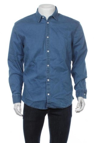 Pánská košile  Denim Project, Velikost L, Barva Modrá, 76% bavlna, 22% polyester, 2% elastan, Cena  414,00 Kč