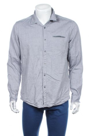 Ανδρικό πουκάμισο Edc By Esprit, Μέγεθος L, Χρώμα Γκρί, Βαμβάκι, Τιμή 16,08 €