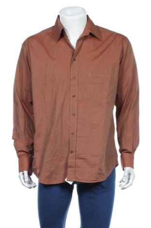 Ανδρικό πουκάμισο Saint Hilaire, Μέγεθος L, Χρώμα Καφέ, Βαμβάκι, Τιμή 16,05 €