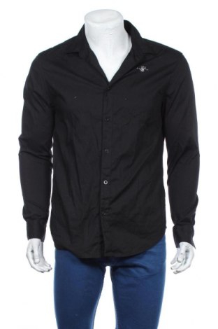 Pánská košile  SikSilk, Velikost L, Barva Černá, 97% bavlna, 3% elastan, Cena  462,00 Kč