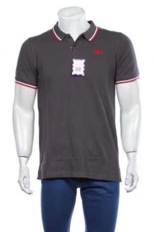 Herren T-Shirt Harrington, Größe L, Farbe Grau, Baumwolle, Preis 22,94 €