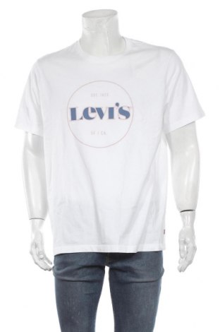 Мъжка тениска Levi's, Размер L, Цвят Бял, Памук, Цена 51,75 лв.