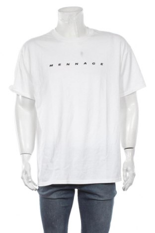 Мъжка тениска Mennace, Размер L, Цвят Бял, Памук, Цена 14,82 лв.